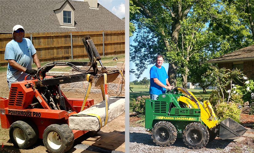 Armstrong Landscaping - Kanga compact loaders working in the field