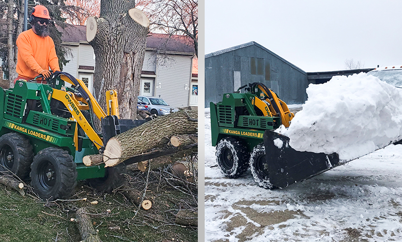 Kanga Loader Tree Services Mini Skid Steer Attachments